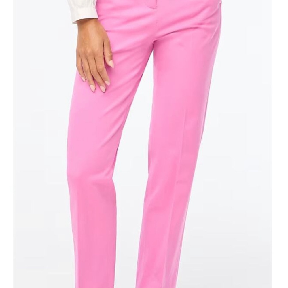 J. Crew Vibrant Pink Straight Leg Pants